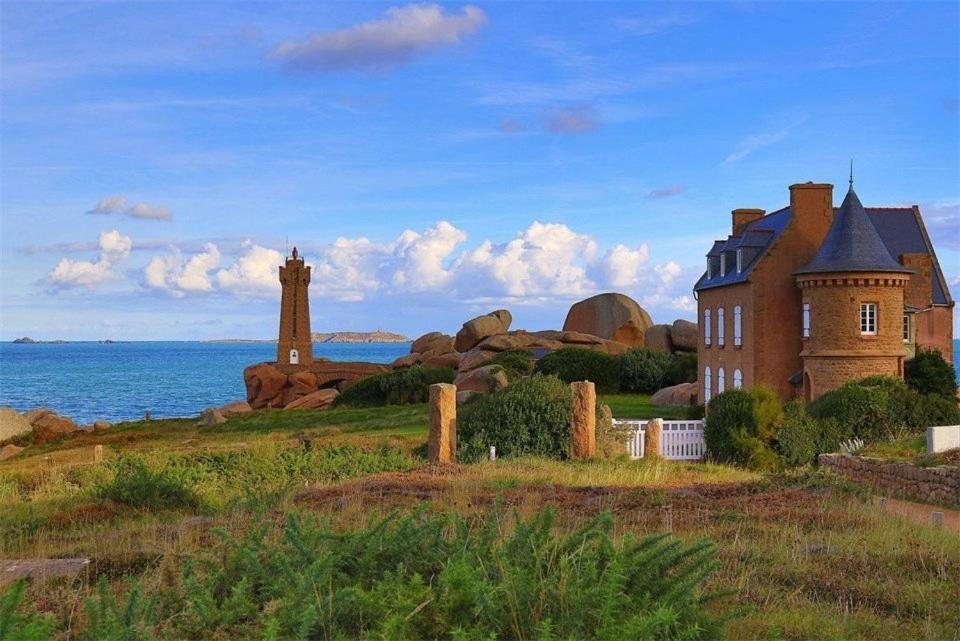 Belle Villa En Granit Rose Vue Sur Mer A Perros-Guirec - Ref 943 Bagian luar foto